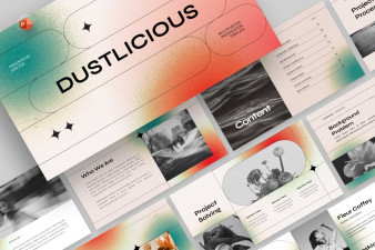 Grainy gradient PowerPoint Template